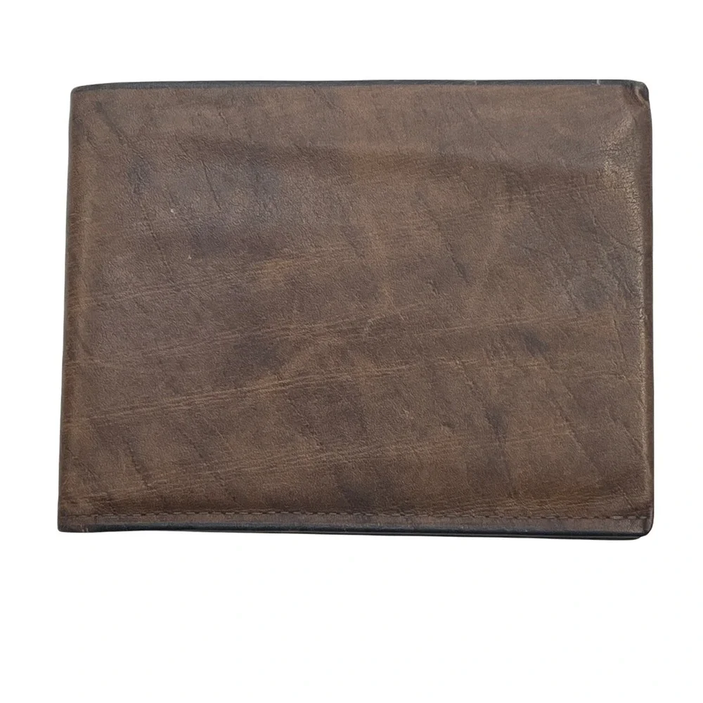 Rolfs Mens Leather Wallet Brown‎ 4.5